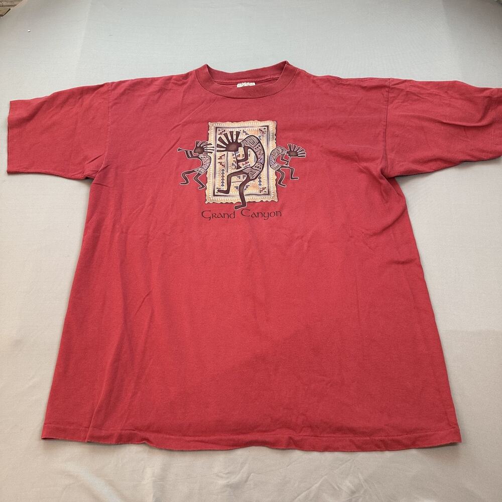 VTG Grand Canyon Shirt Mens XL Prairie Mountain Kokopelli‎ USA 90s Single Stitch